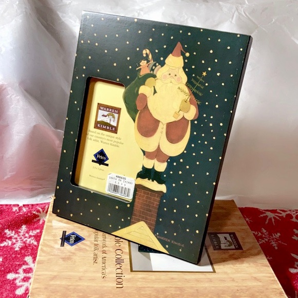 BNIB Warren Kimble Santa On Chimney Frame - Picture 8 of 16